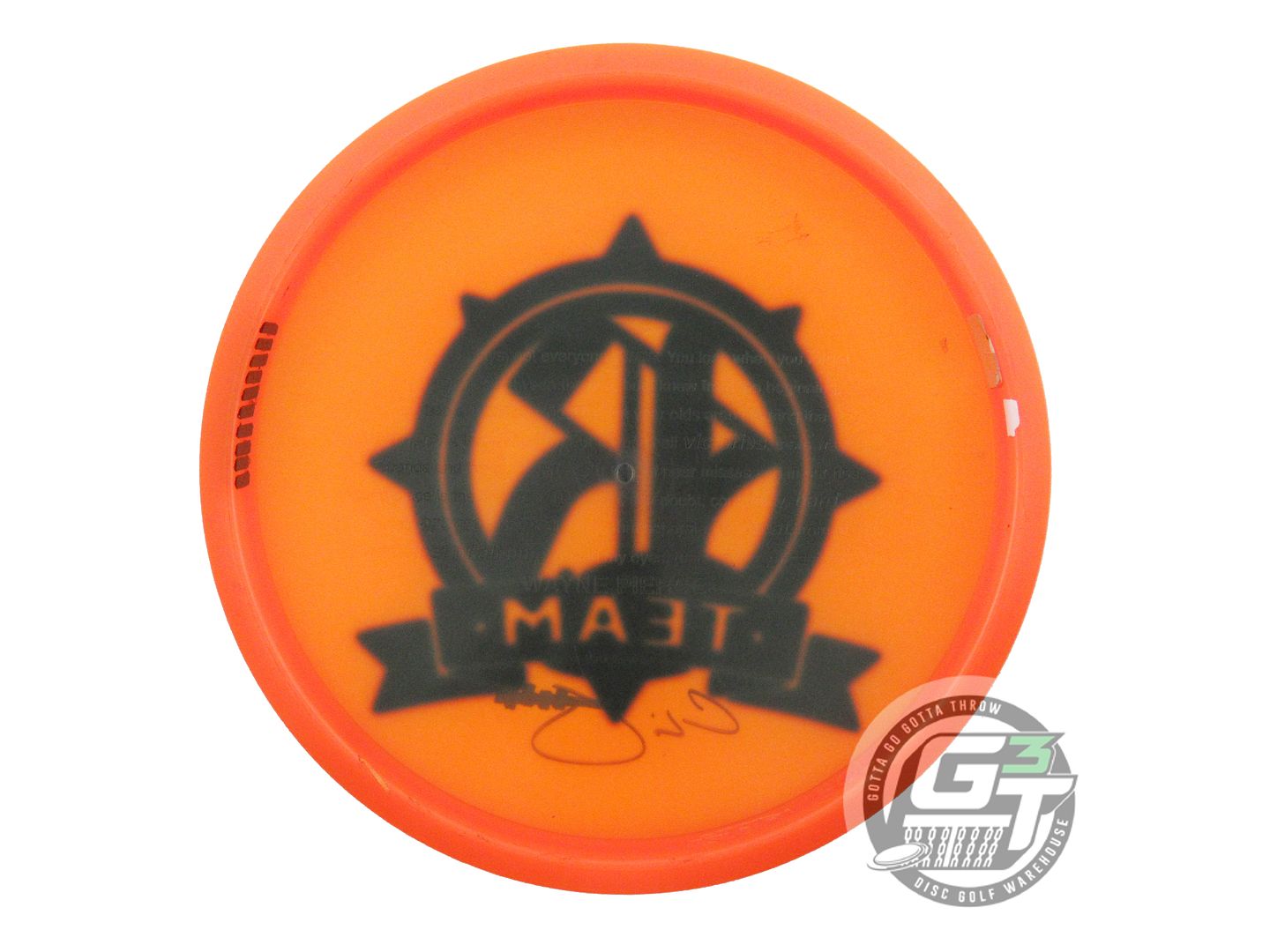USED Discraft [PIERCE] FIRST RUN Z Sol 167g Orange HOME DYED Midrange Golf Disc
