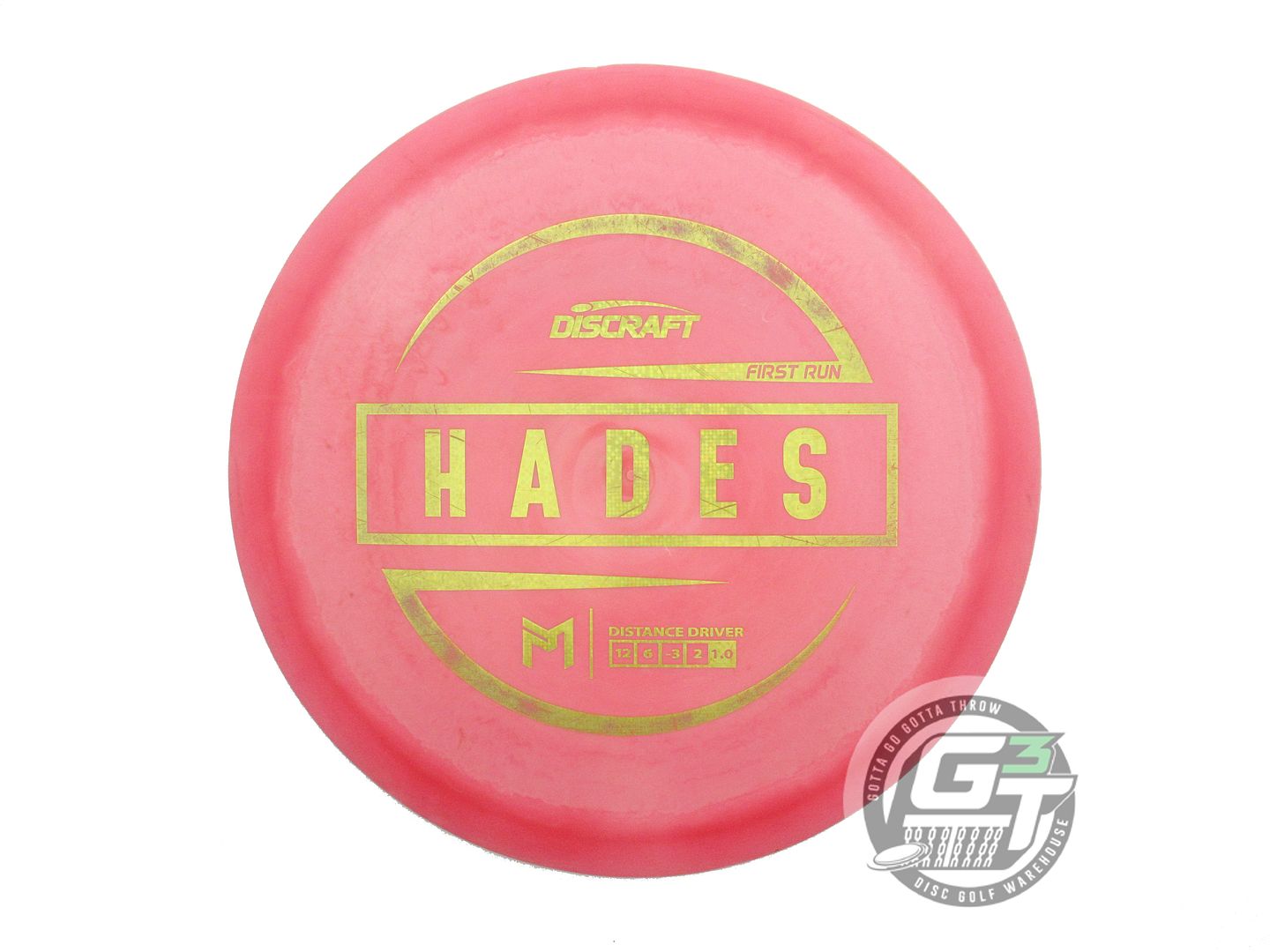 USED Discraft [McBETH] FIRST RUN ESP Hades 172g Pink Yellow Matrix Driver Disc