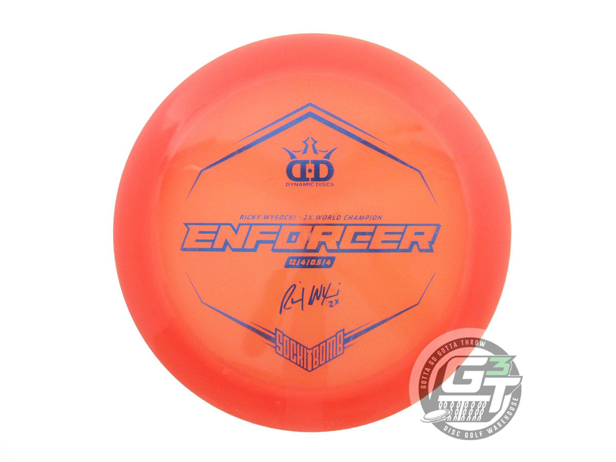 USED Dynamic Discs [WYSOCKI] Lucid Enforcer 173g Orange Blue Foil Driv ...