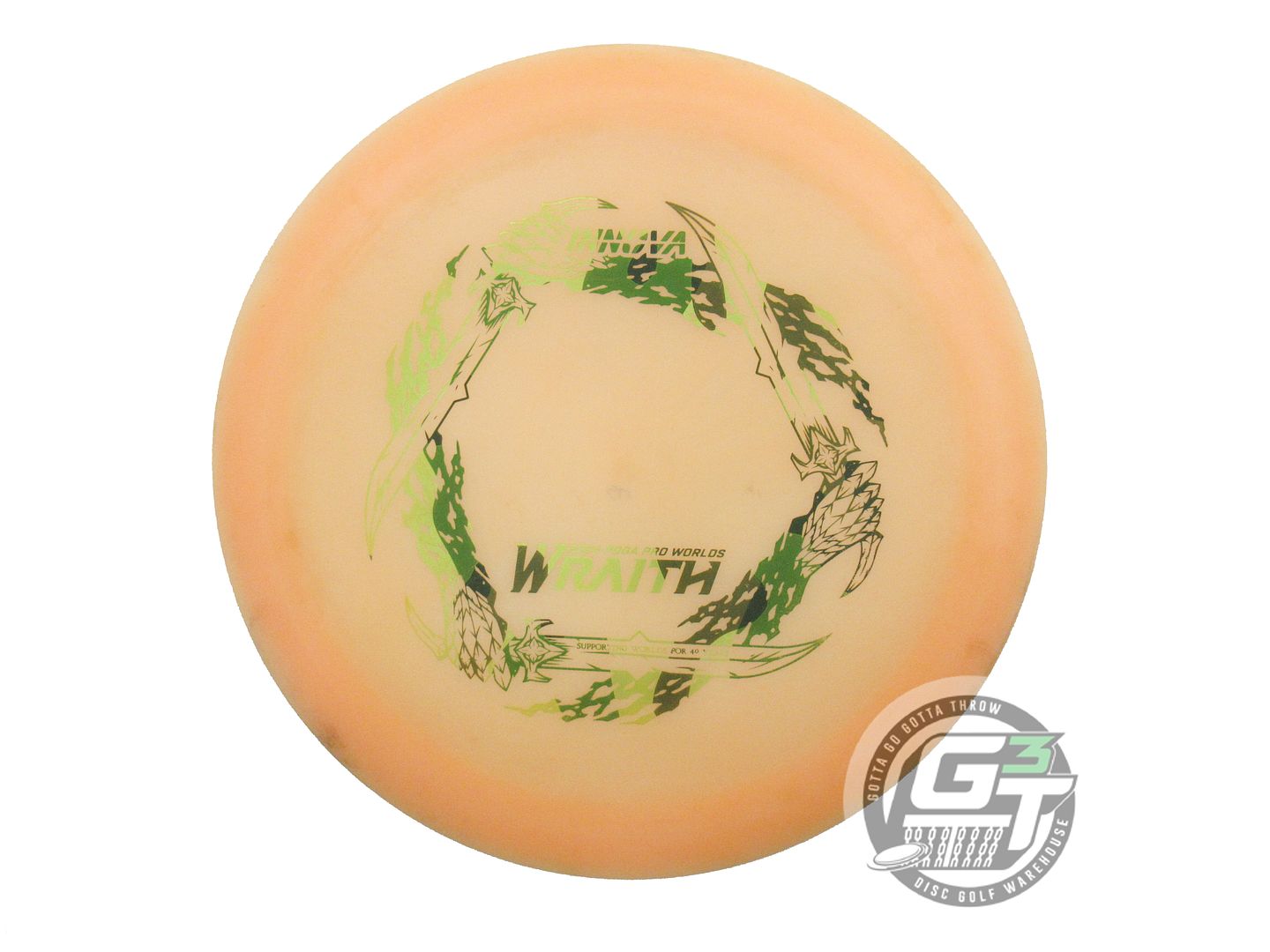 USED Innova [PDGA WORLDS] Glow Champion Wraith 175g Peach Camo Foil Driver Disc