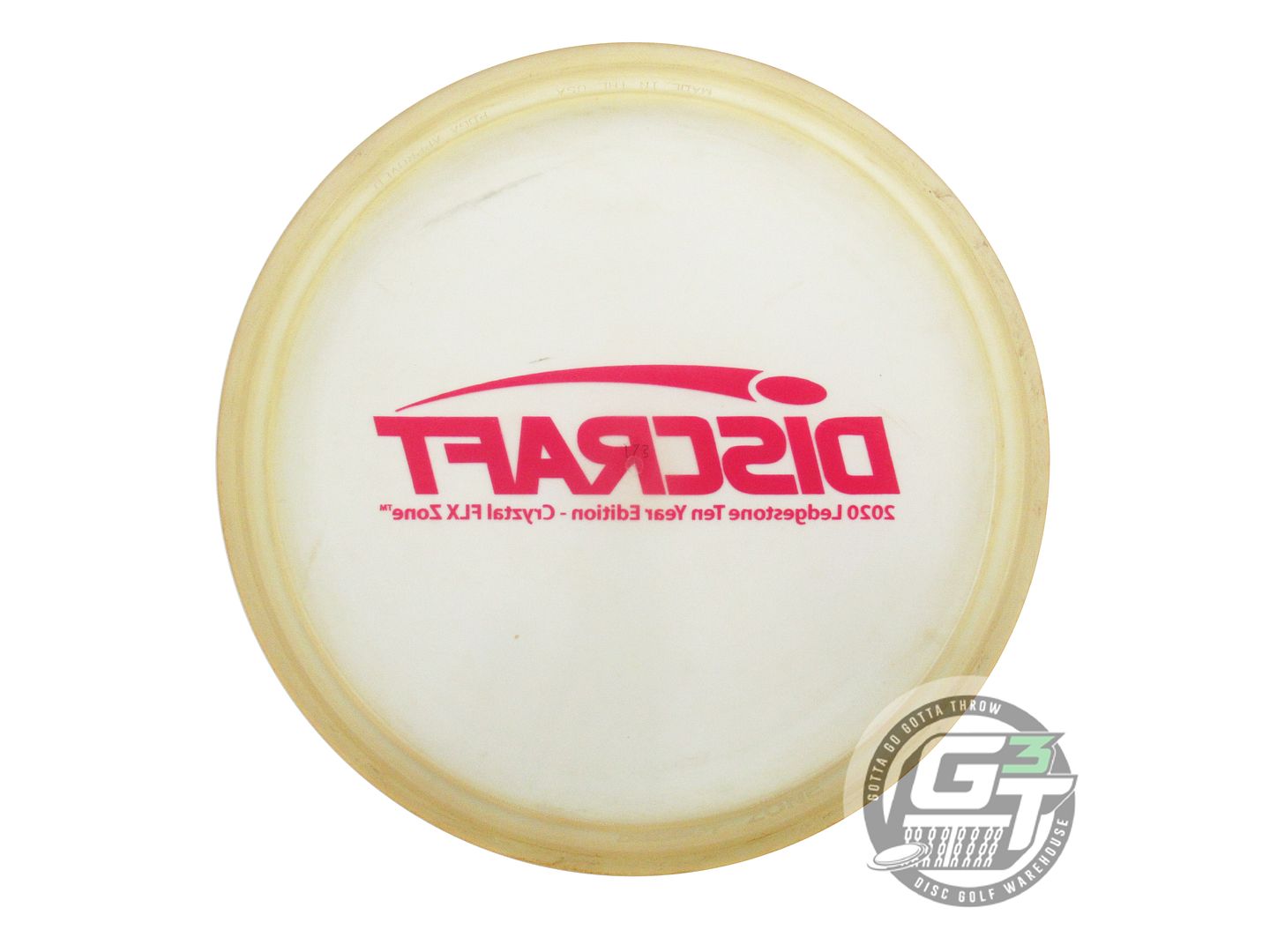 USED Discraft [LEDGESTONE] CryZtal FLX Zone 173g Ice Pink Stamp Putter Golf Disc