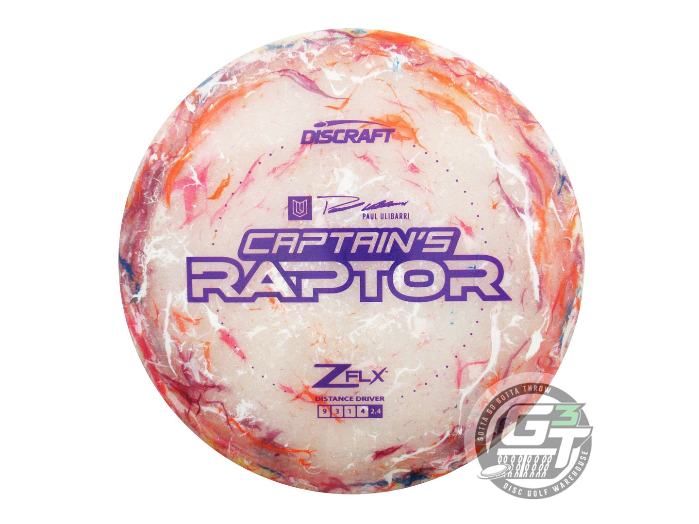 NOS Discraft CAPTAIN'S Jawbreaker Z FLX Raptor 174g Purple Stamp A Driver Disc