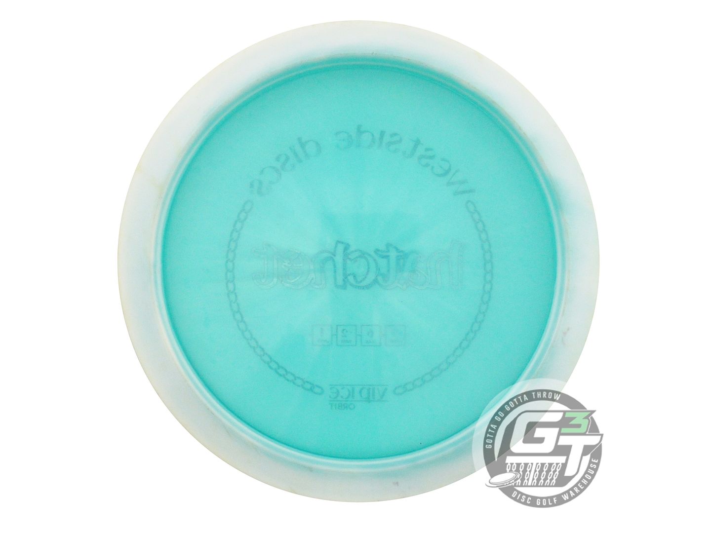 USED Westside Discs VIP Ice Orbit Hatchet 174g White-Aqua Fairway Driver Disc