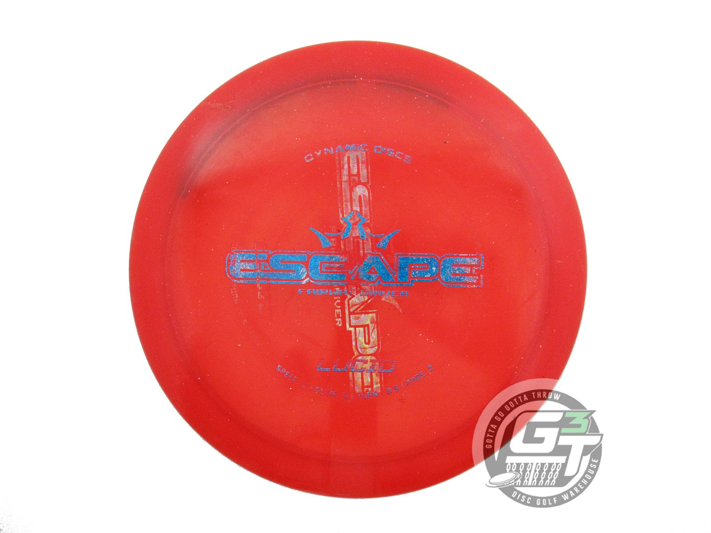 USED Dynamic Discs X-OUT Lucid Escape 170g Red Fairway Driver Golf Disc