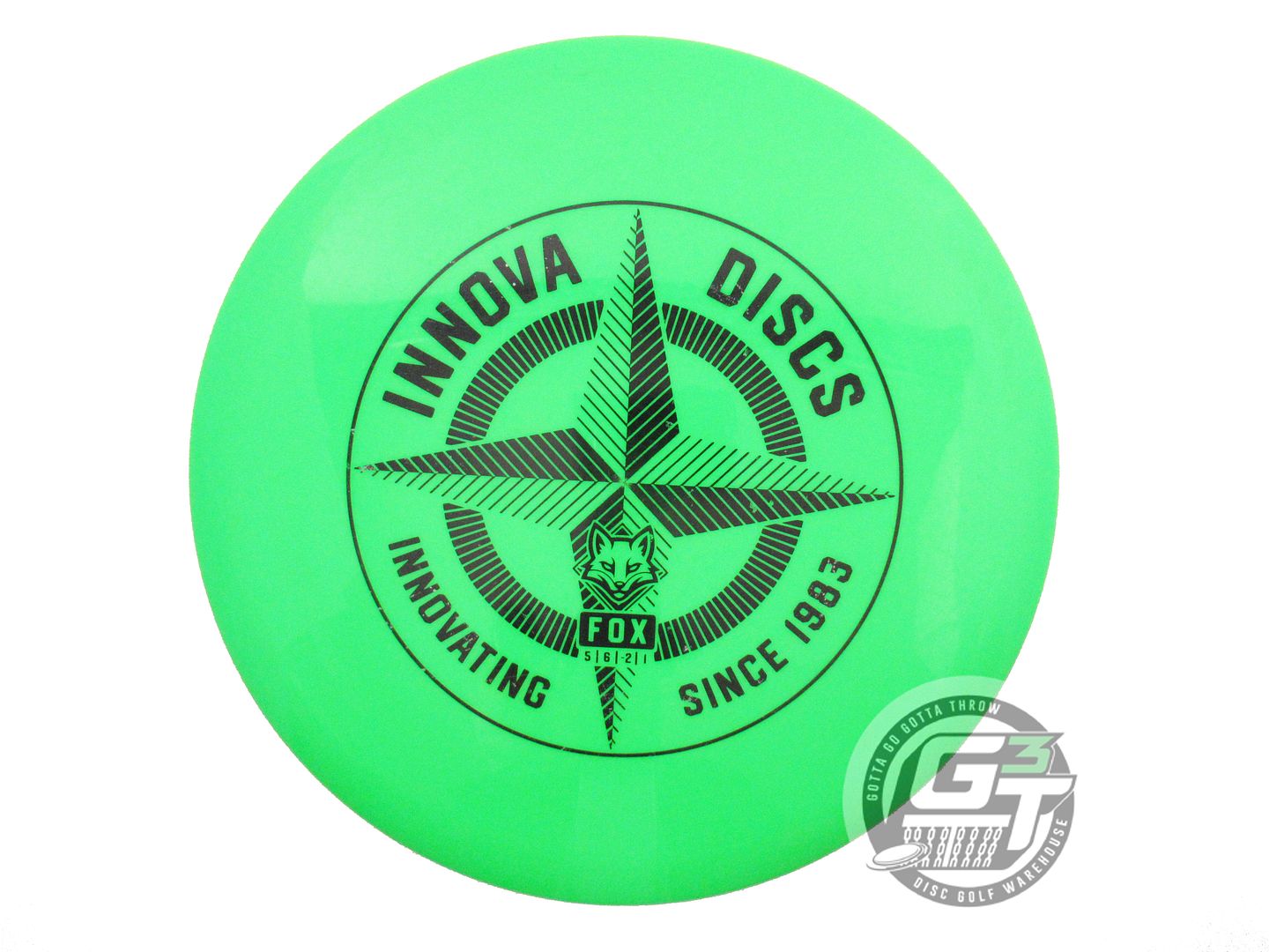 USED Innova FIRST RUN Star Fox 172g Green Black Stamp A Midrange Golf Disc