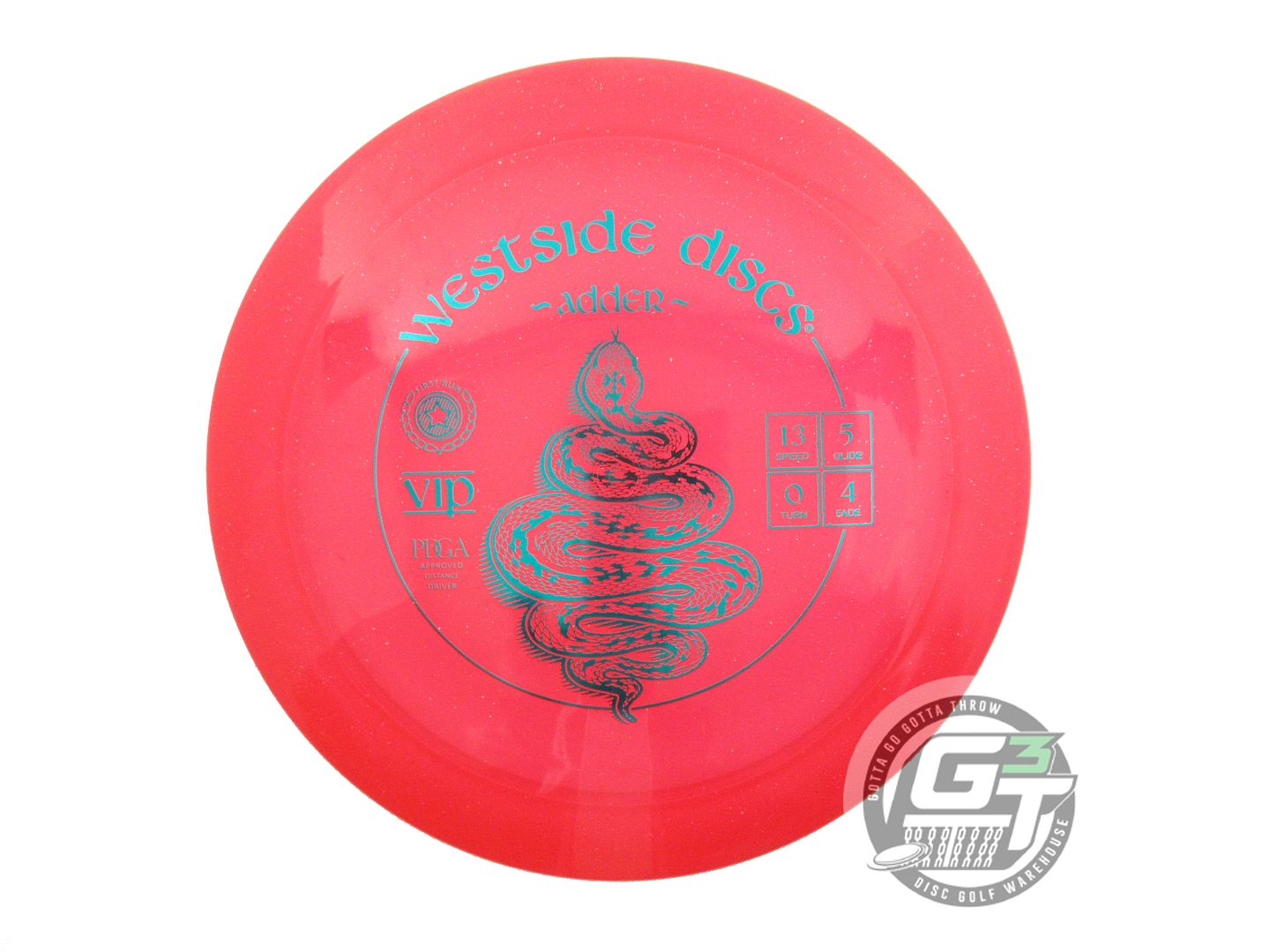 USED Westside Discs VIP Adder 173g Red Teal Foil A Distance Driver Golf Disc