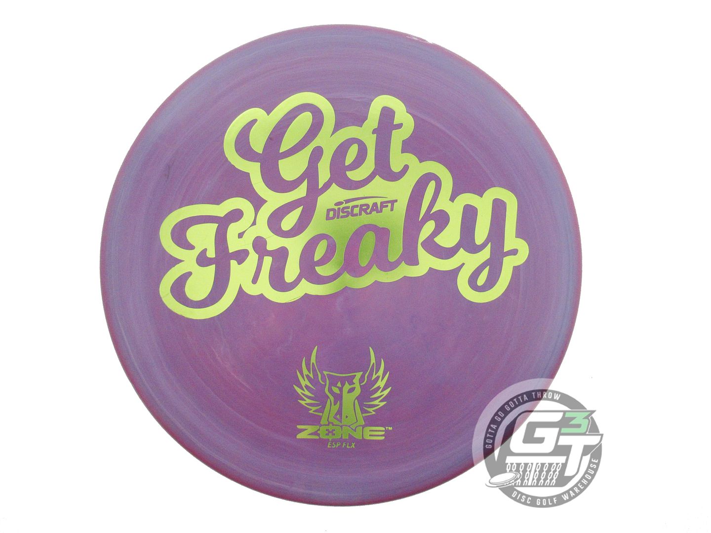 USED Discraft Elite Team [SMITH] ESP FLX Zone 174g Purple Lime Foil Putter Disc