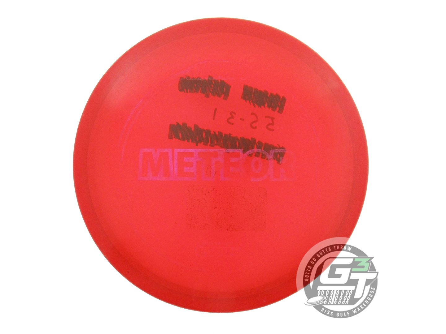 USED Discraft Z Meteor 180g Red Pink Shatter Foil Midrange Golf Disc