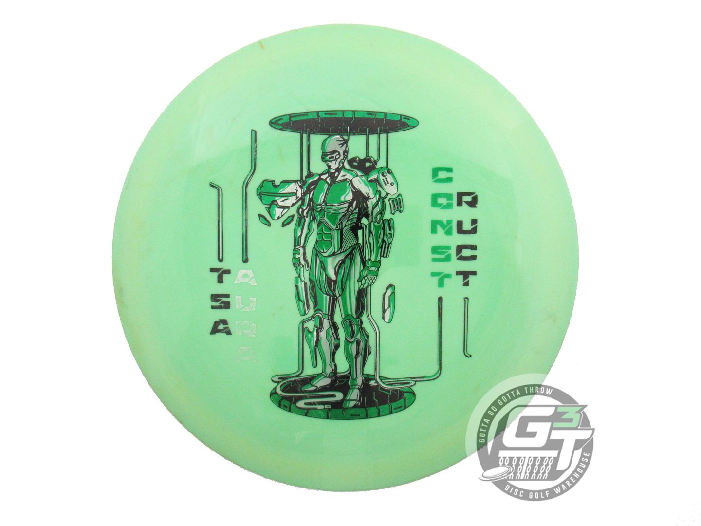 USED Thought Space Aura Construct 171g Lime Distance Driver Golf Disc