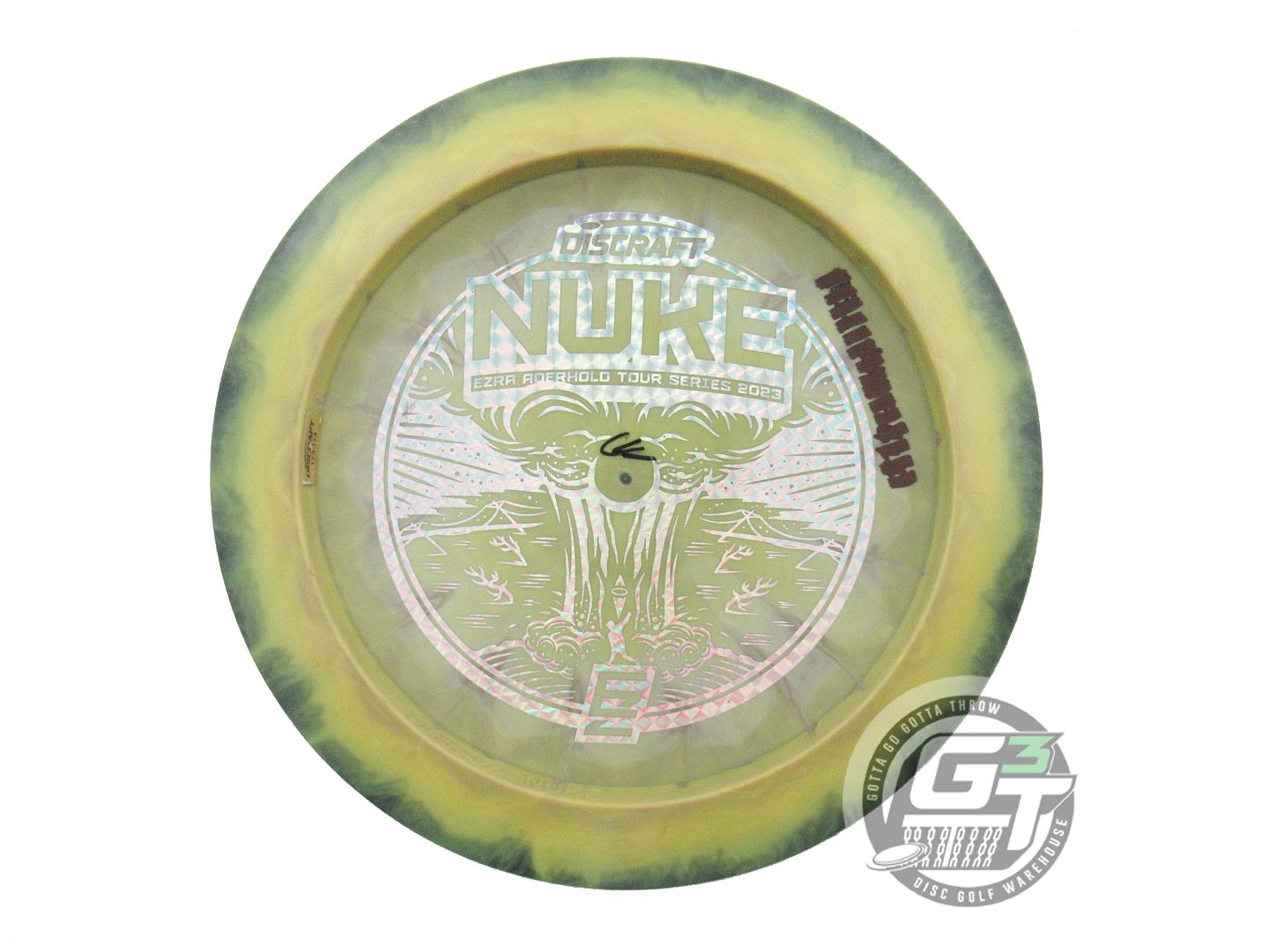 USED Discraft [ADERHOLD] Swirl ESP Nuke 176g Black-Mustard Driver Disc