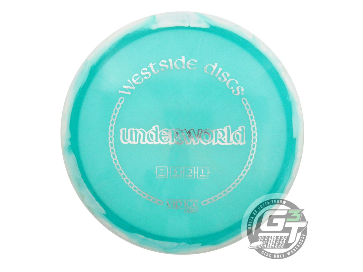 USED Westside Discs VIP Ice Orbit Underworld 176g White-Aqua Fairway Driver Disc