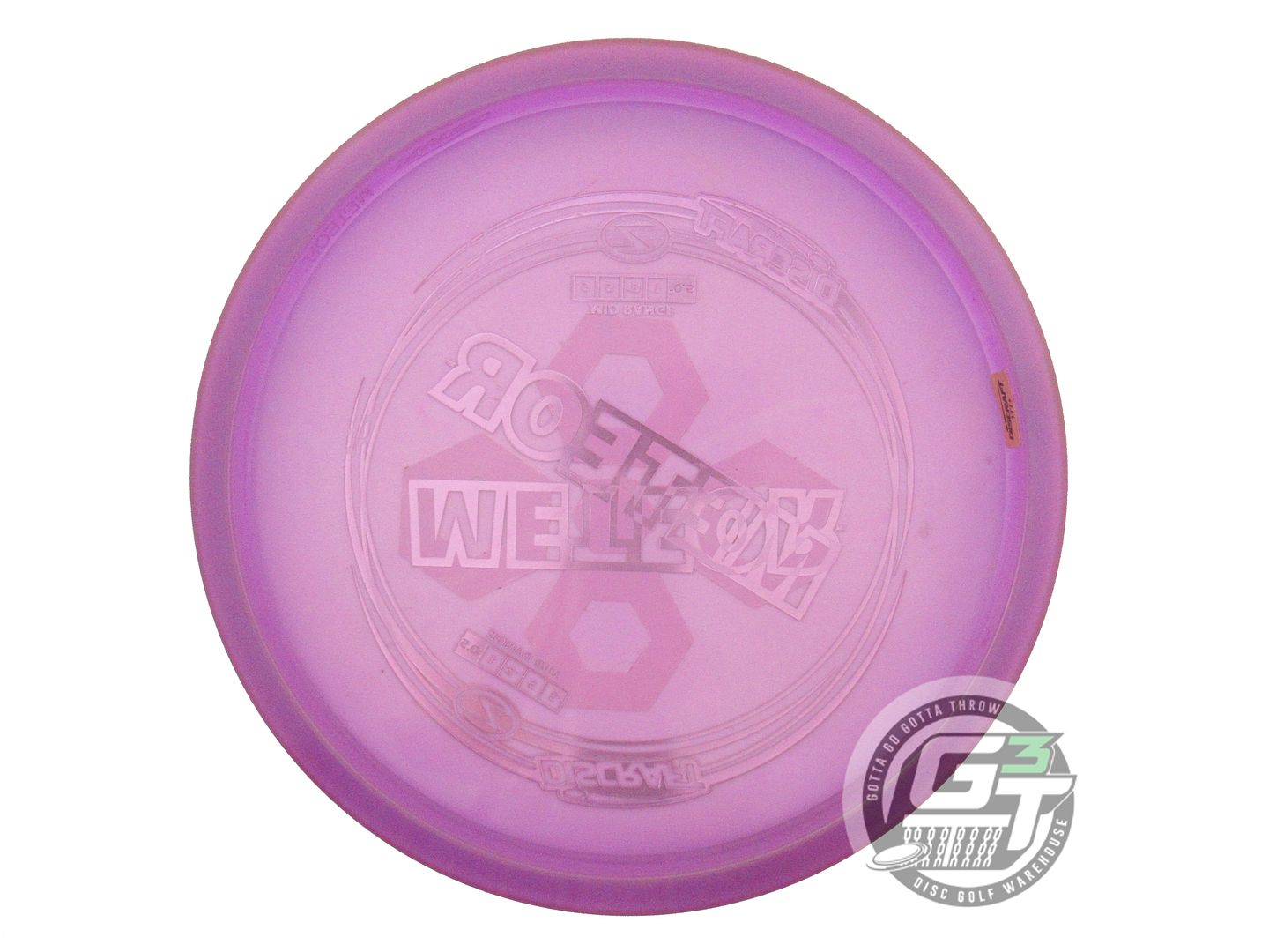 USED Discraft X-OUT Z Meteor 180g Purple Midrange Golf Disc