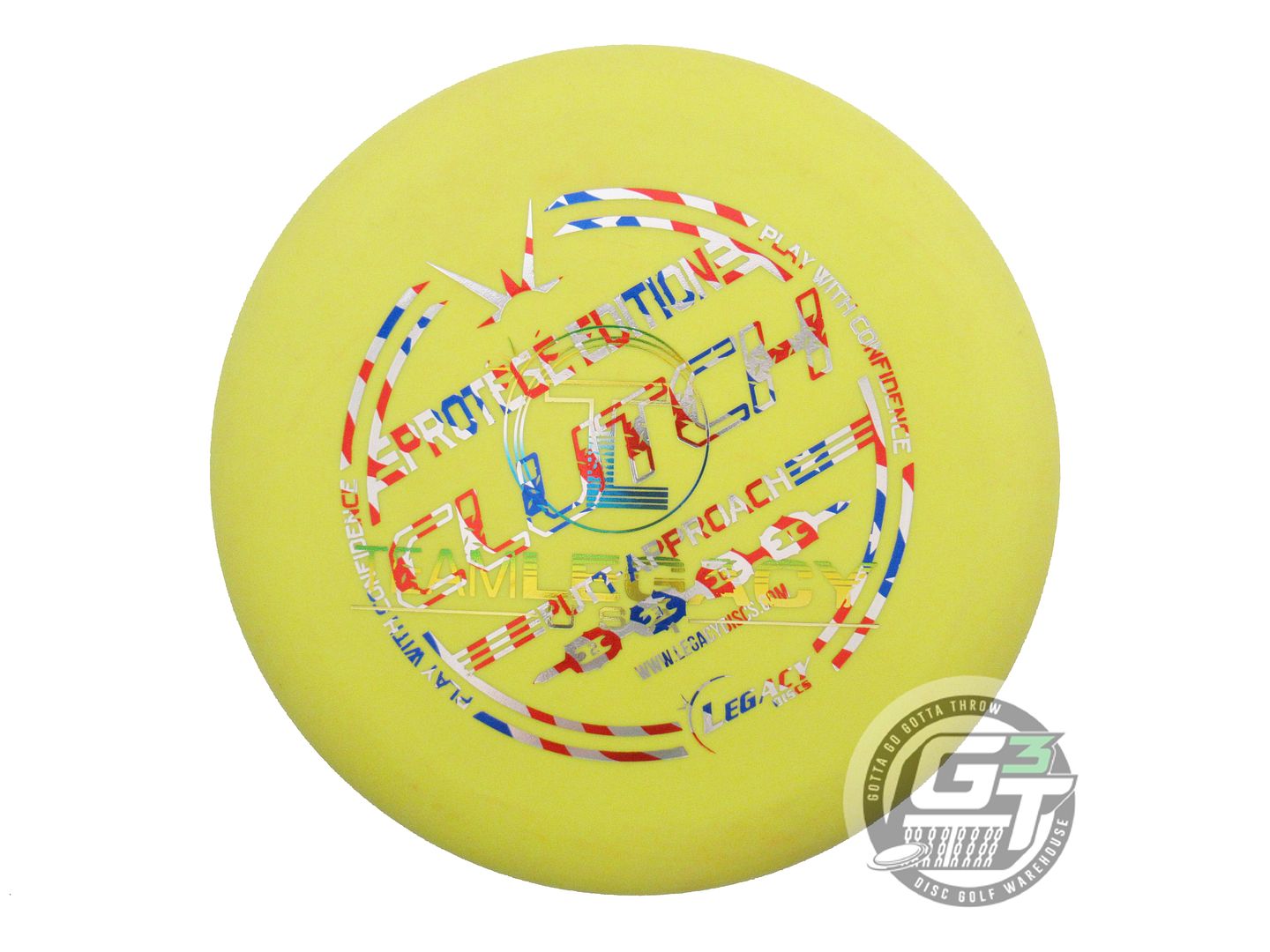 USED Legacy Discs X-OUT Protege Clozer 174g Yellow TEAM STAMP A Putter Golf Disc