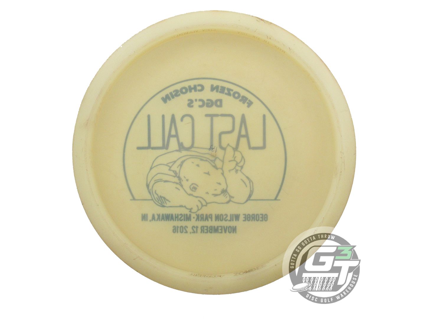 USED Discraft X-OUT Z Zombee 173g Cream OOP Fairway Driver Golf Disc