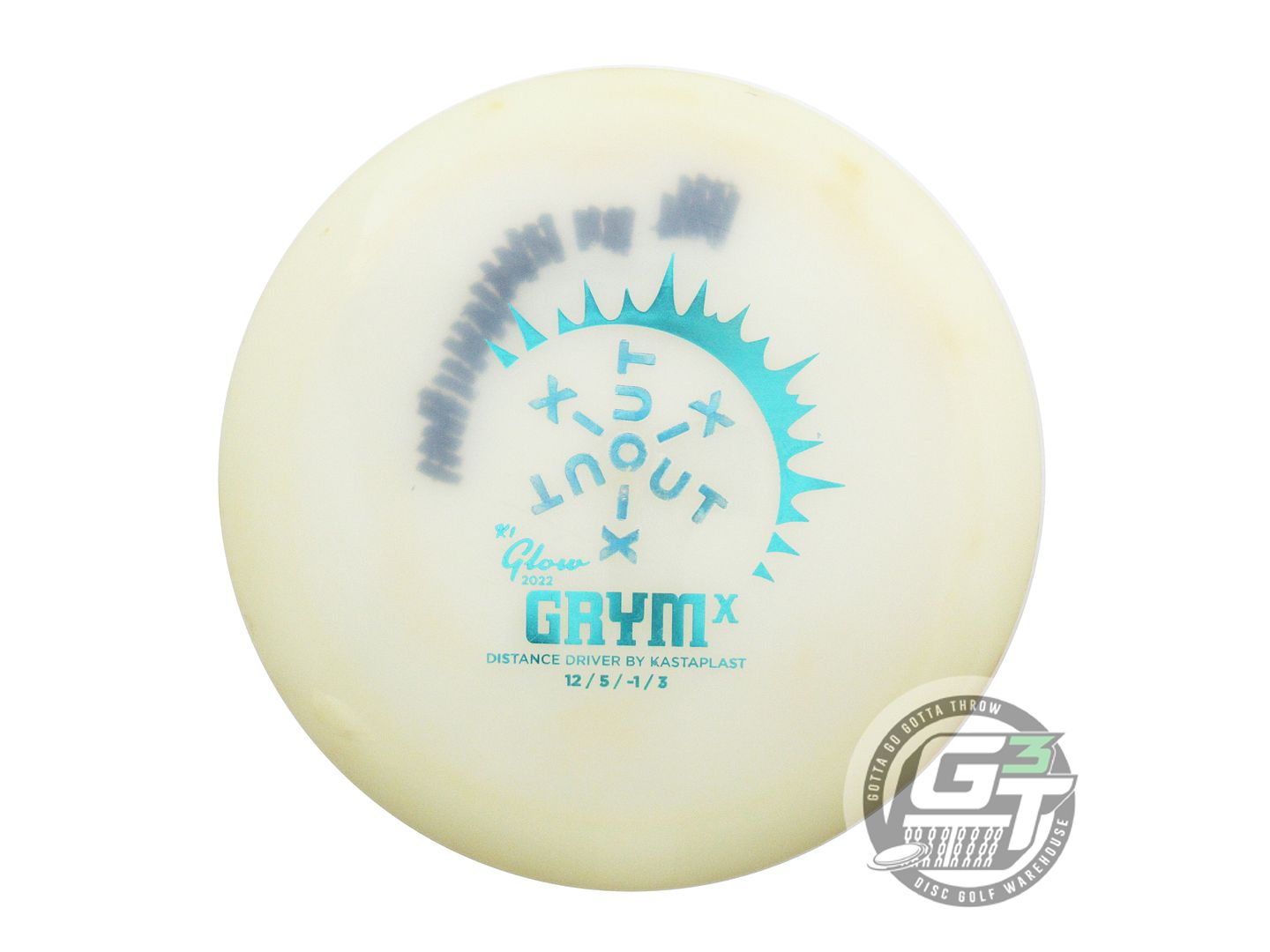 USED Kastaplast [2022] X-OUT K1 Glow Grym X 174g Aqua Foil Distance Driver Disc
