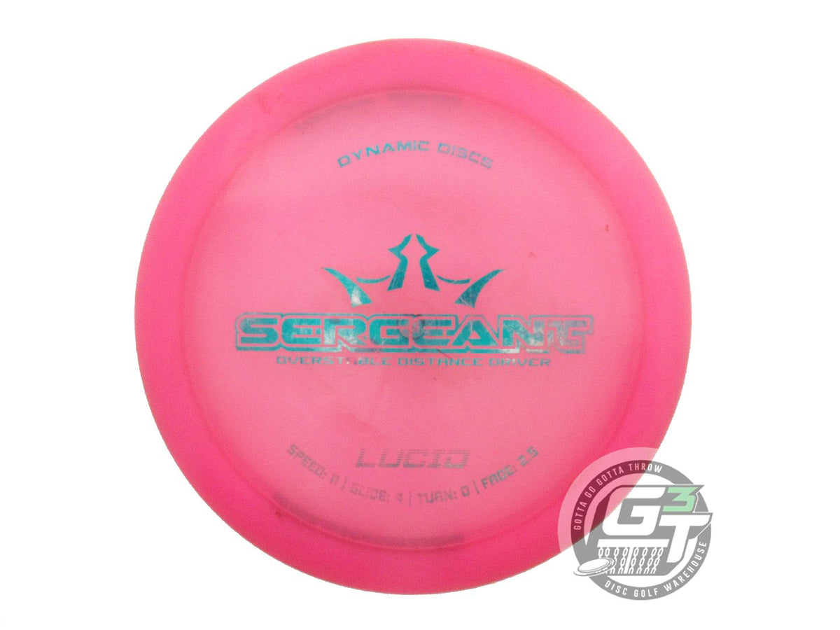 USED Dynamic Discs Lucid Sergeant 173g Pink Teal Foil Driver Golf Disc