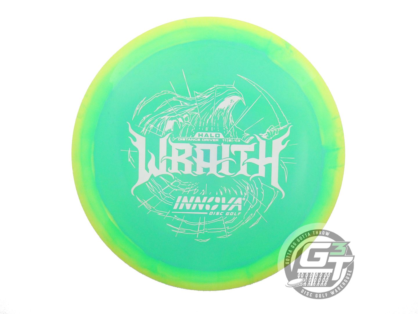 USED Innova Halo Star Wraith 147g Yellow-Green Distance Driver Golf Disc