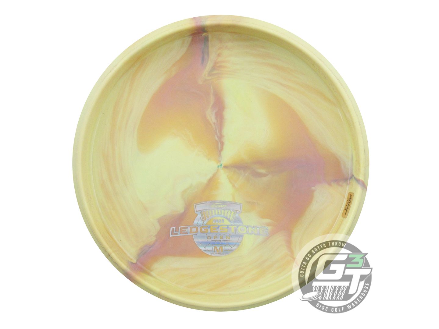 USED Discraft [LEDGESTONE] ESP Challenger 176g Yellow-Pink Putter Golf Disc