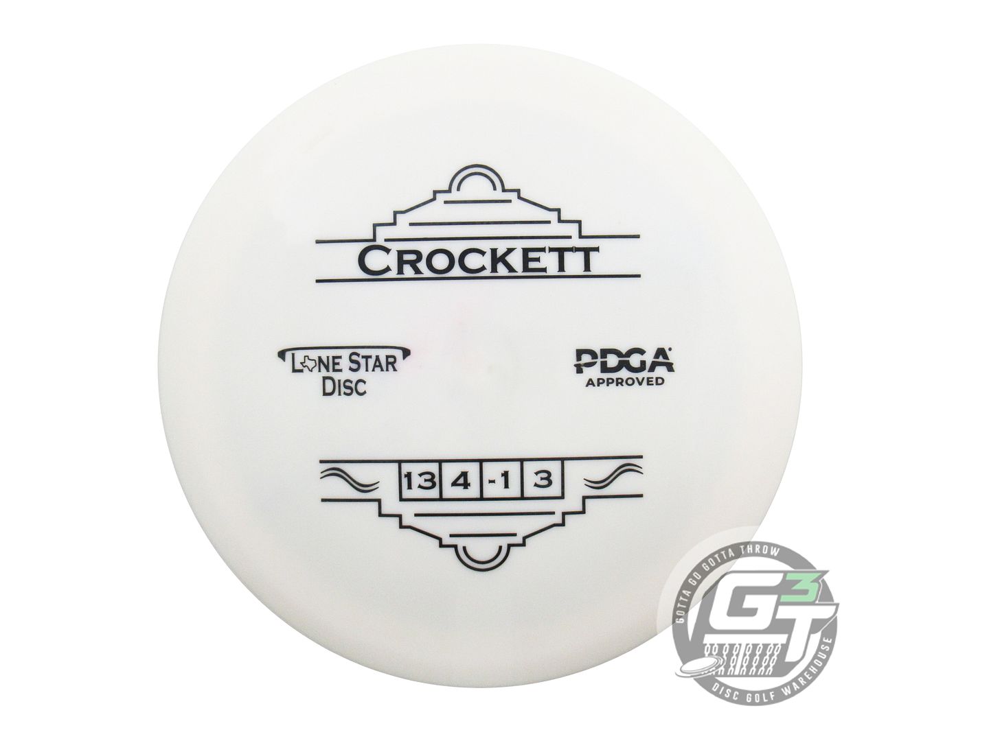 NOS Lone Star Lima Crockett 157g White Black Stamp Distance Driver Golf Disc