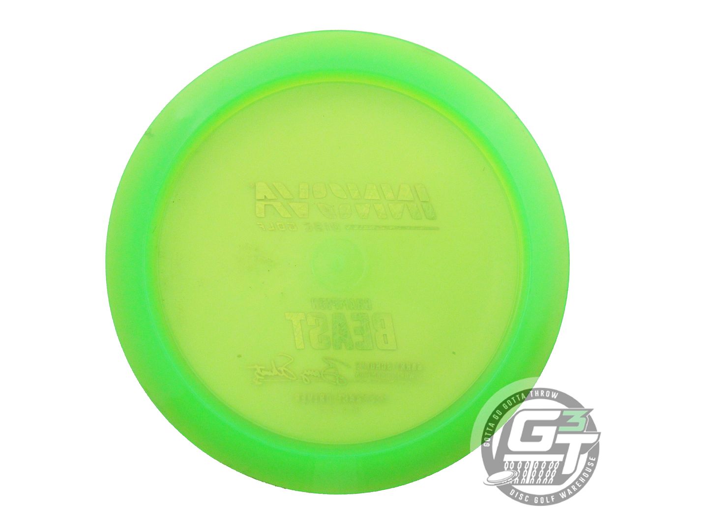 USED Innova Champion Beast 171g Lime Orange Foil Distance Driver Golf Disc
