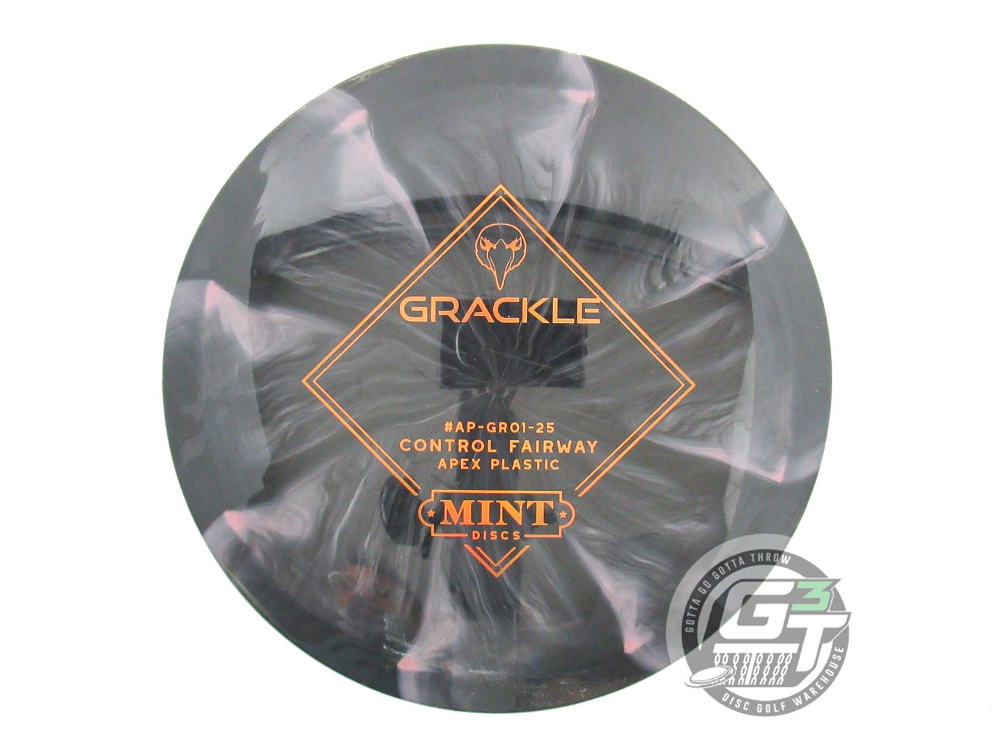 USED Mint Discs Swirly Apex Grackle 175g Black-Pink Fairway Driver Golf Disc