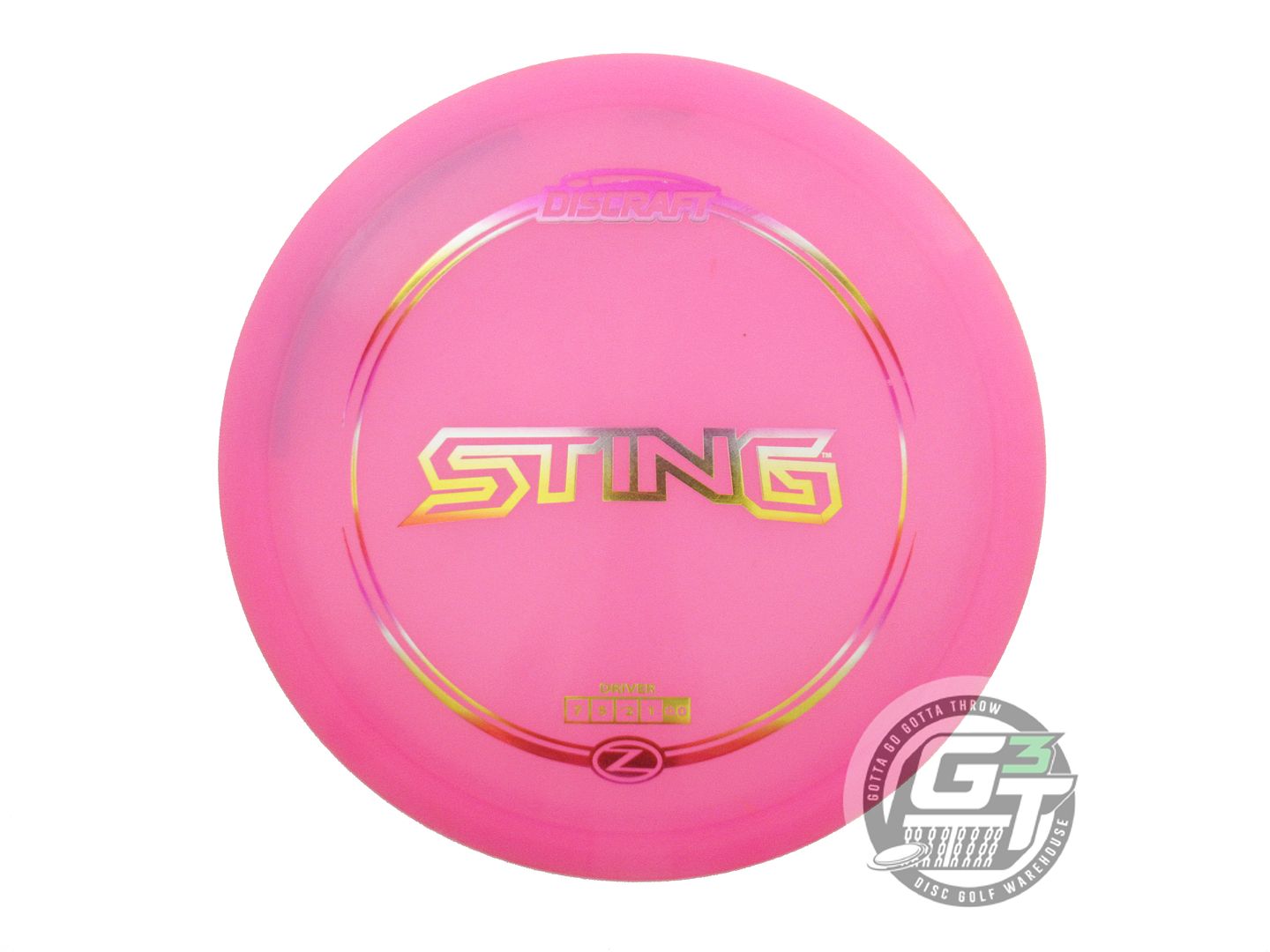 USED Discraft Z Sting 176g Pink Sunset Foil Fairway Driver Golf Disc
