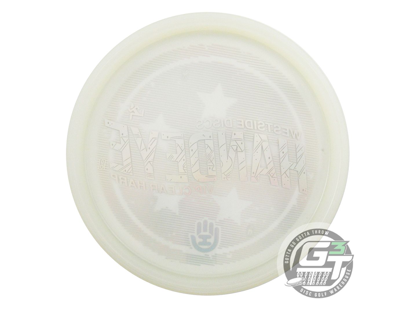 NOS Westside Discs HANDEYE VIP Clear Harp 176g Gold Holo Foil Putter Golf Disc