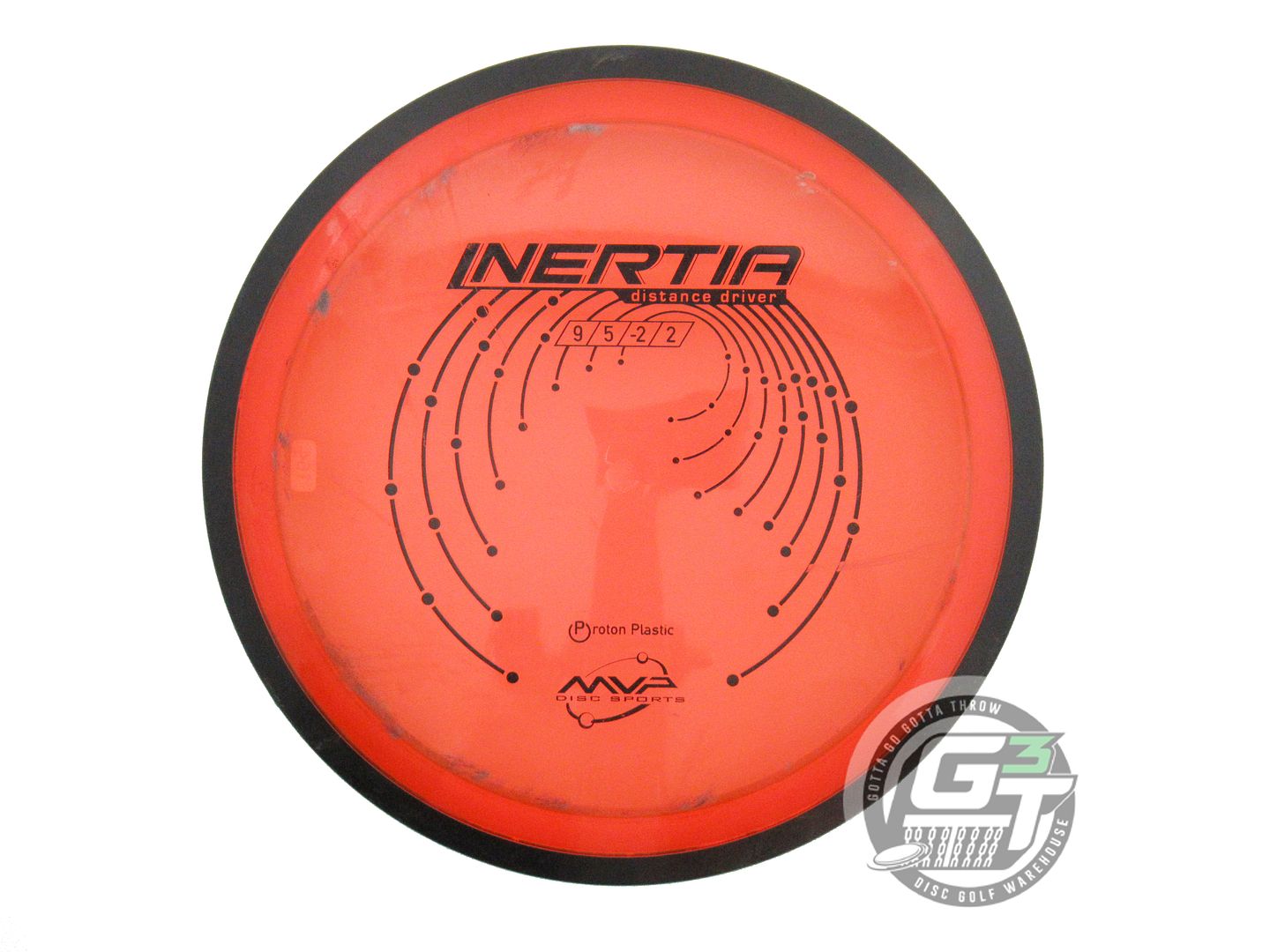 USED MVP Disc Sports Proton Inertia 164g Orange Distance Driver Golf Disc