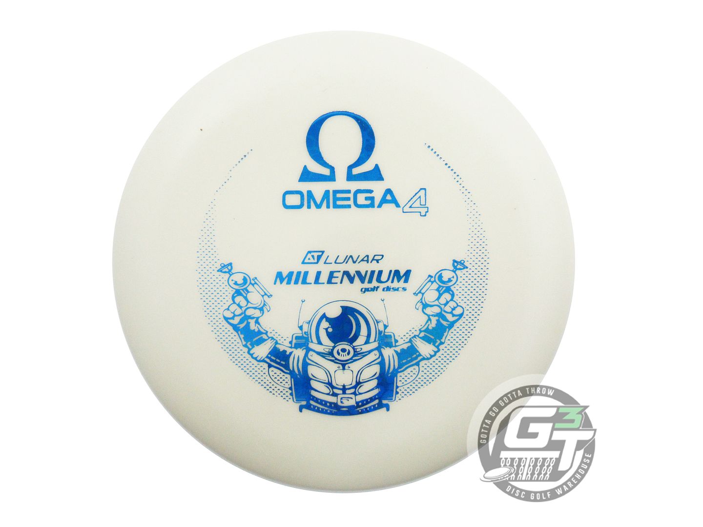 USED Millennium Lunar Glow DT Omega4 172g Blue Foil Putter Golf Disc