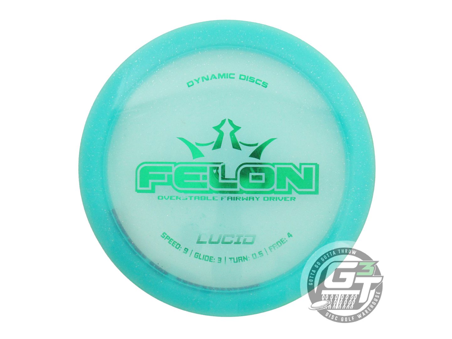 USED Dynamic Discs Lucid Felon 169g Seafoam Green Foil Fairway Driver Golf Disc