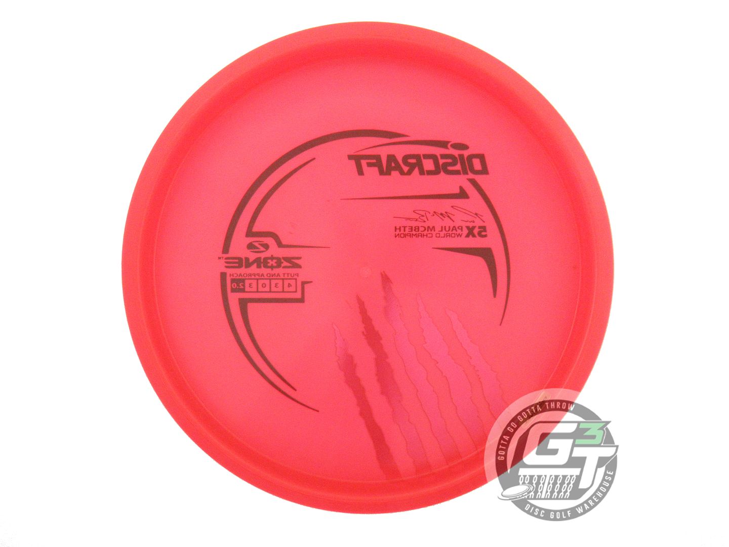 NOS Discraft [McBETH] 5X Z Zone 175g Red Rainbow Foil Putter Golf Disc