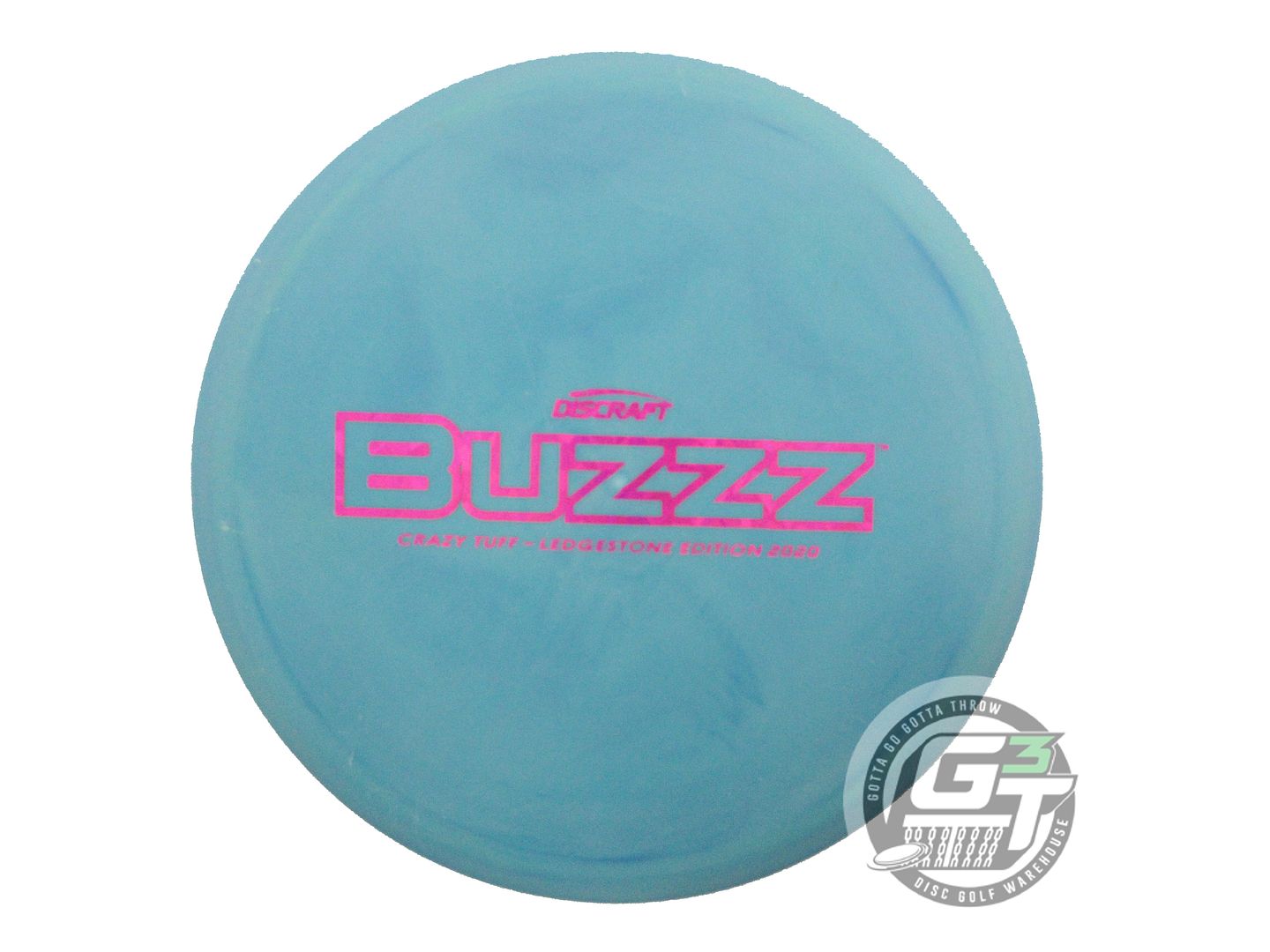 USED Discraft [LEDGESTONE] Crazy Tuff Buzzz 180g Teal Pink Shatter Midrange Disc