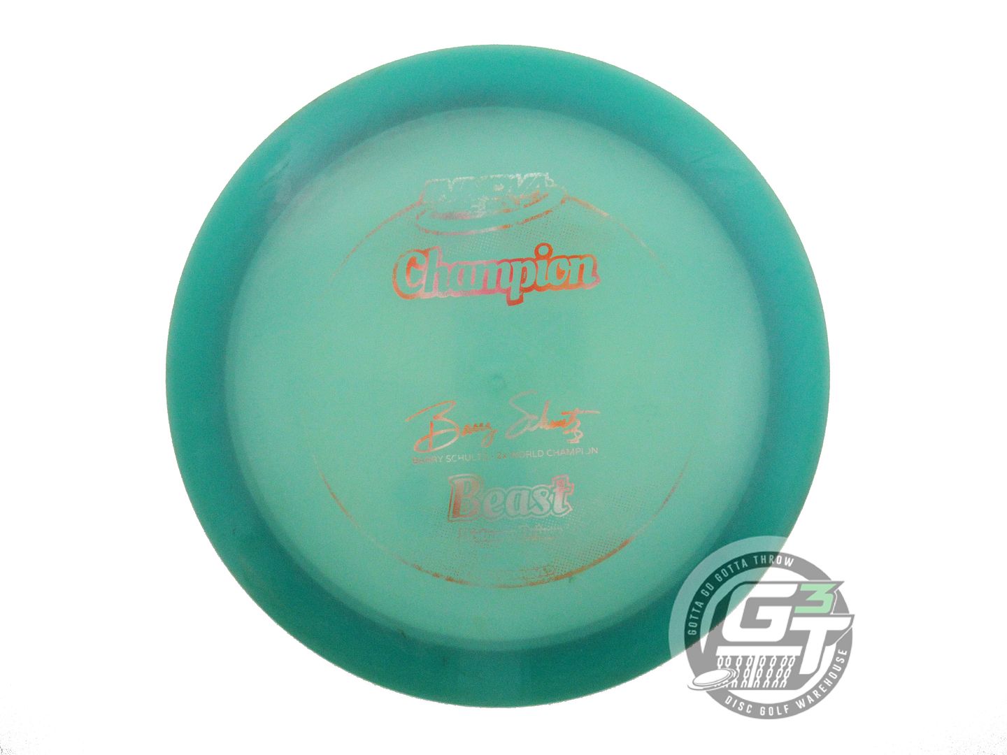 USED Innova Champion Beast 163g Teal Red Static Foil Distance Driver Golf Disc