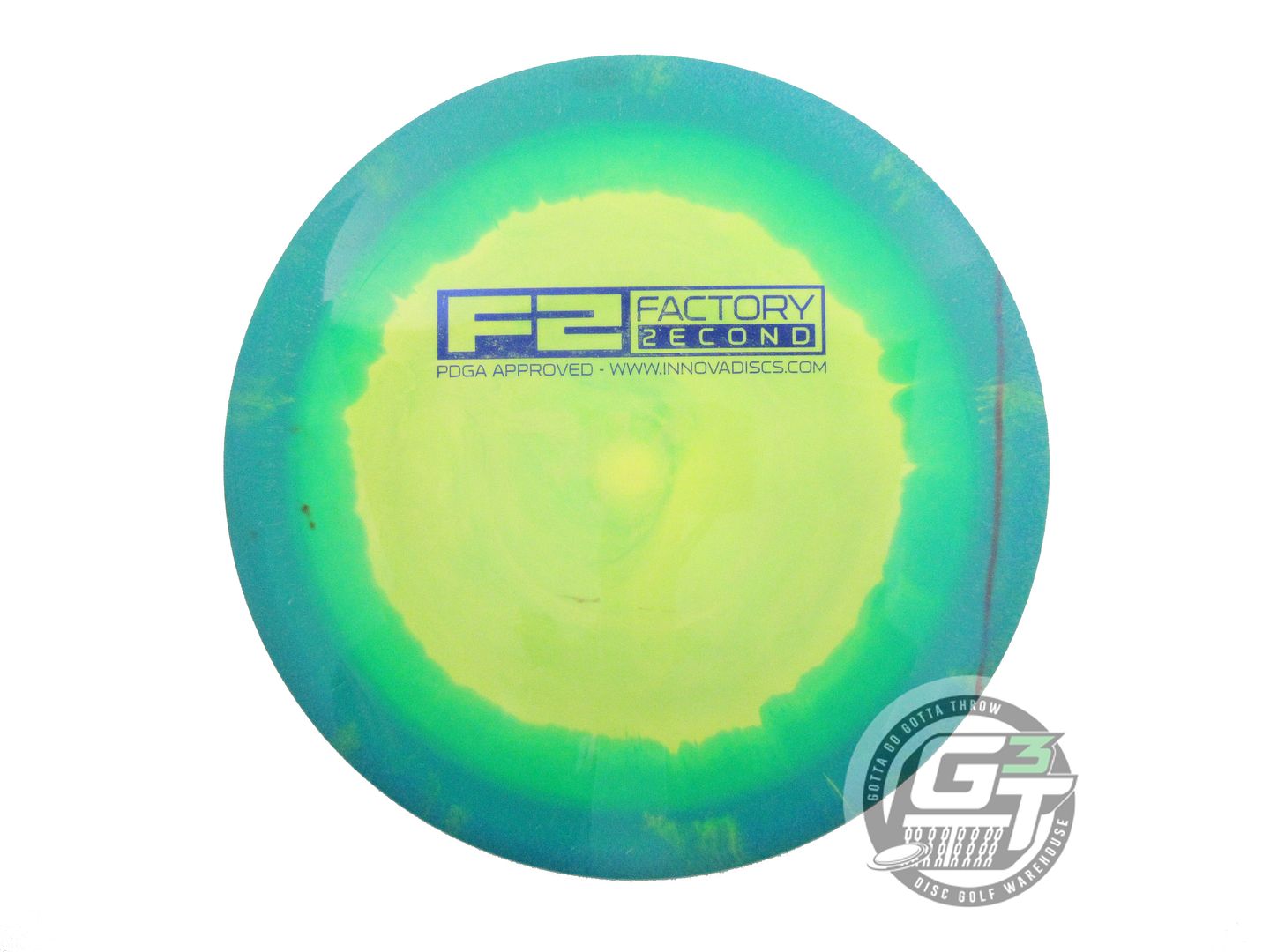 USED Innova X-OUT Halo Star Destroyer 162g Teal-Yellow Distance Driver Golf Disc