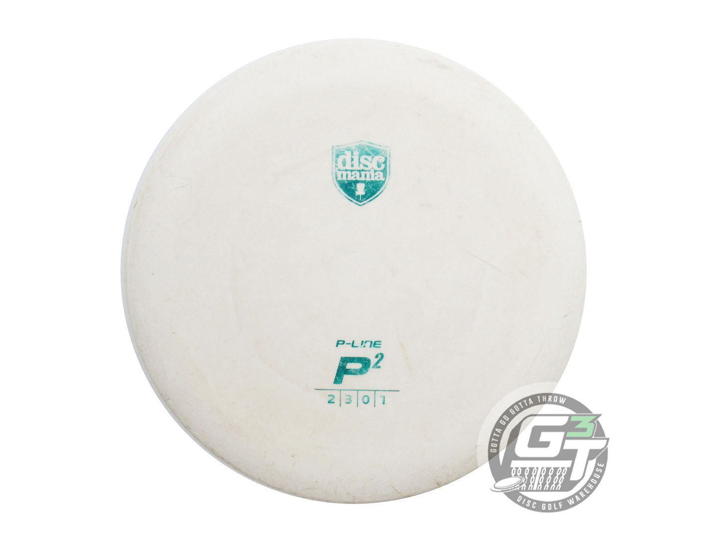 USED DiscMania P-Line P2 169g White Teal Foil Putter Golf Disc