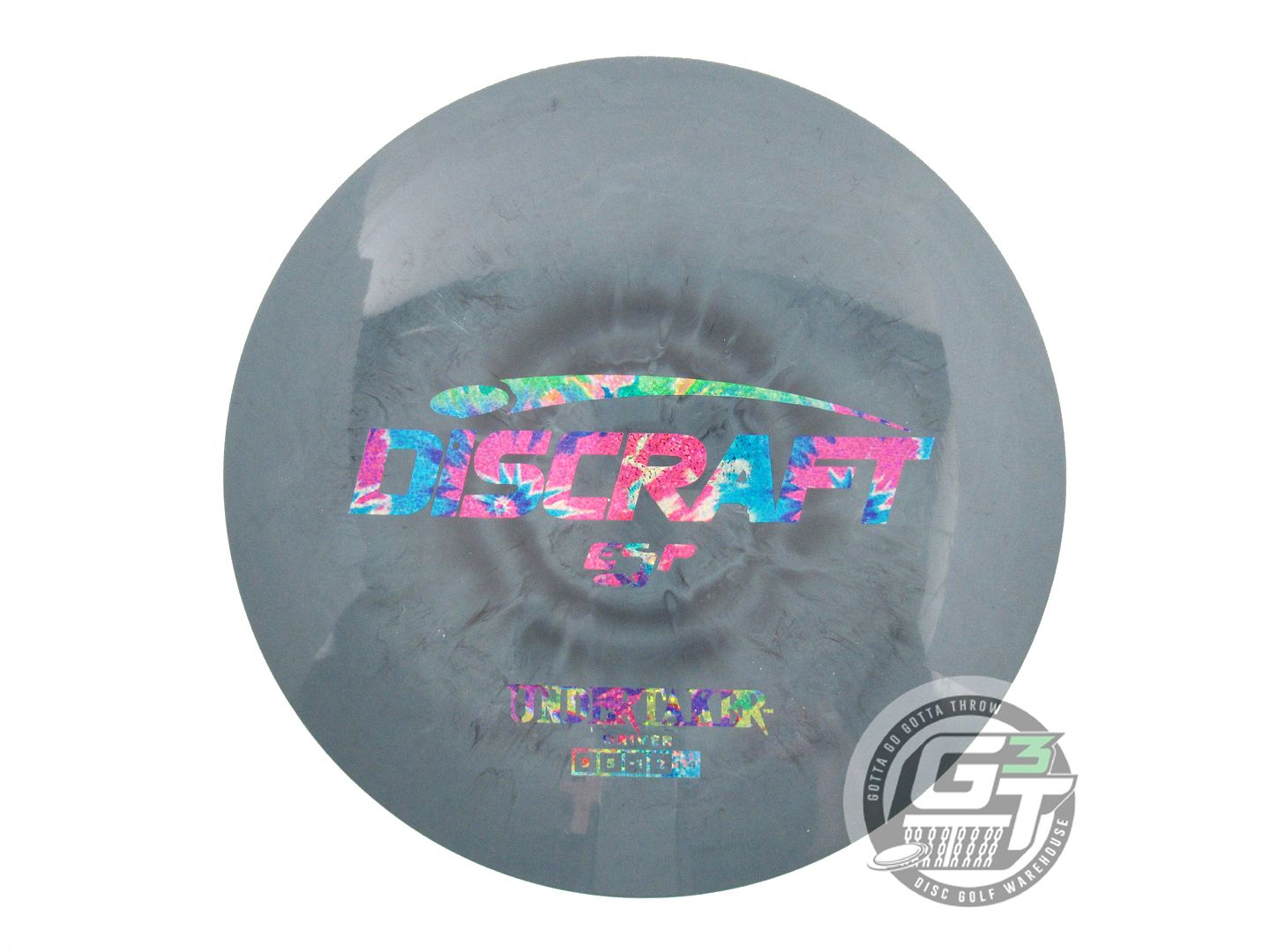 USED Discraft ESP Undertaker 174g Gray Fireworks Foil Distance Driver Golf Disc