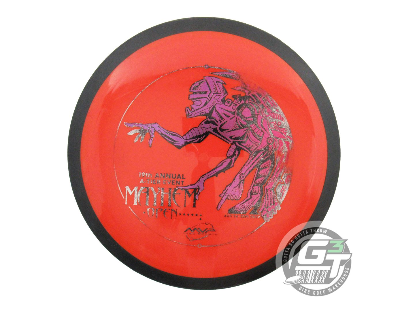 USED MVP Disc Sports Neutron Wave 171g Red MAYHEM OPEN Distance Driver Golf Disc