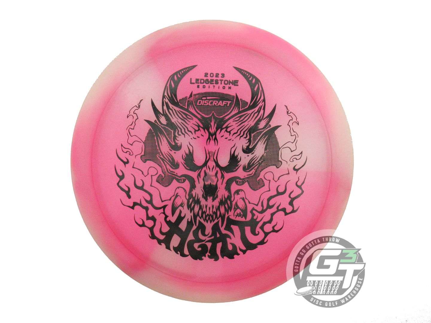 USED Discraft [LEDGESTONE] Swirly ESP Heat 176g Pink Distance Driver Golf Disc