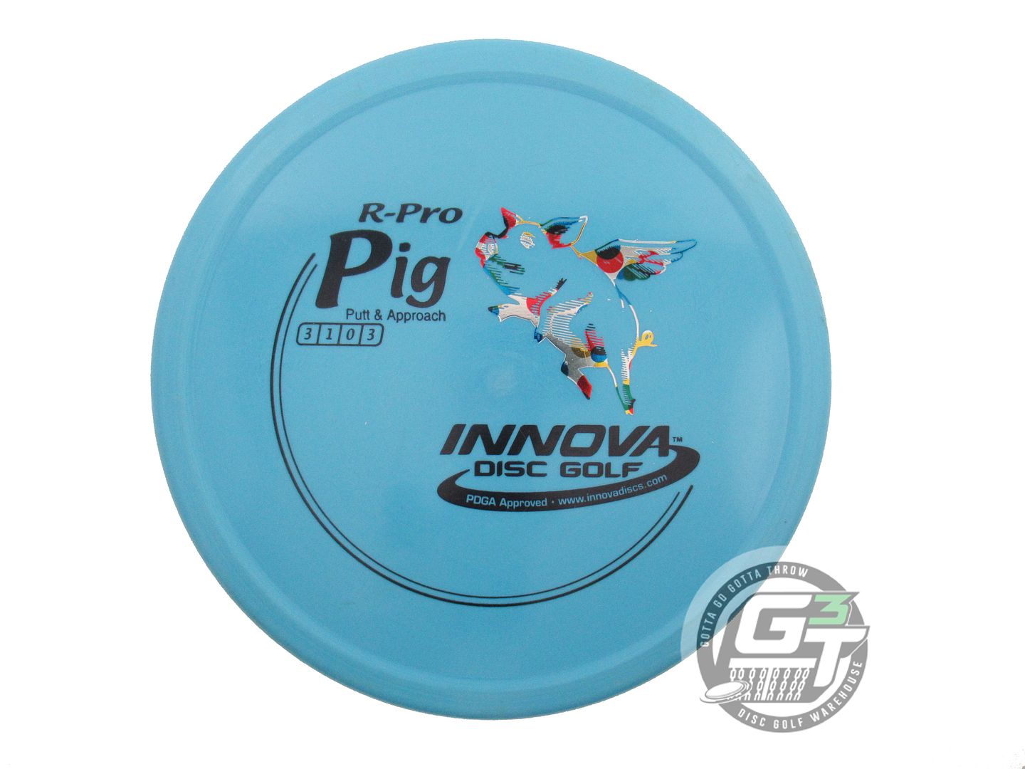 USED Innova [SE] R-Pro Pig 175g Teal Black Stamp Putter Golf Disc