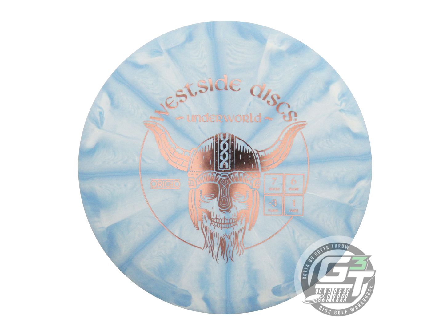 USED Westside Discs Origio Burst Underworld 176g Blue Silver Foil Driver Disc