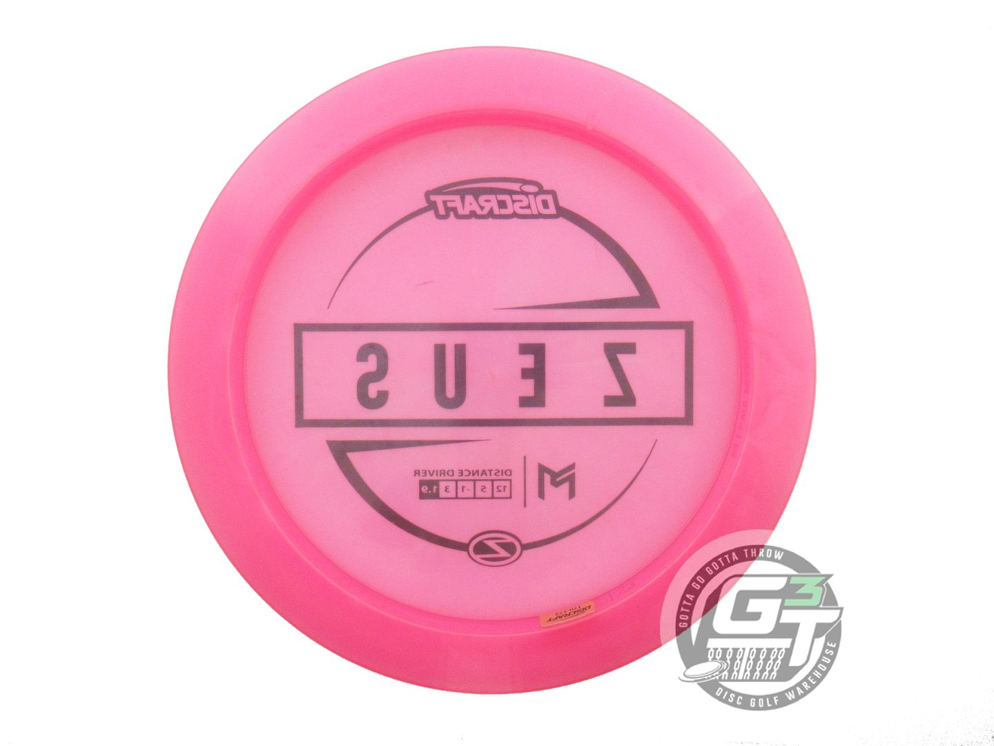 NOS Discraft [McBETH] Z Zeus 173g Pink Black Stamp Driver Golf Disc
