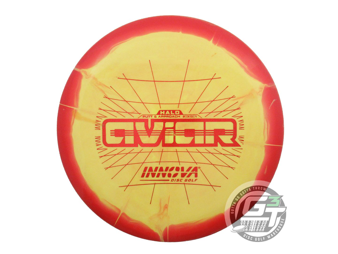 USED Innova Halo Star Aviar 173g Red-Yellow Putter Golf Disc