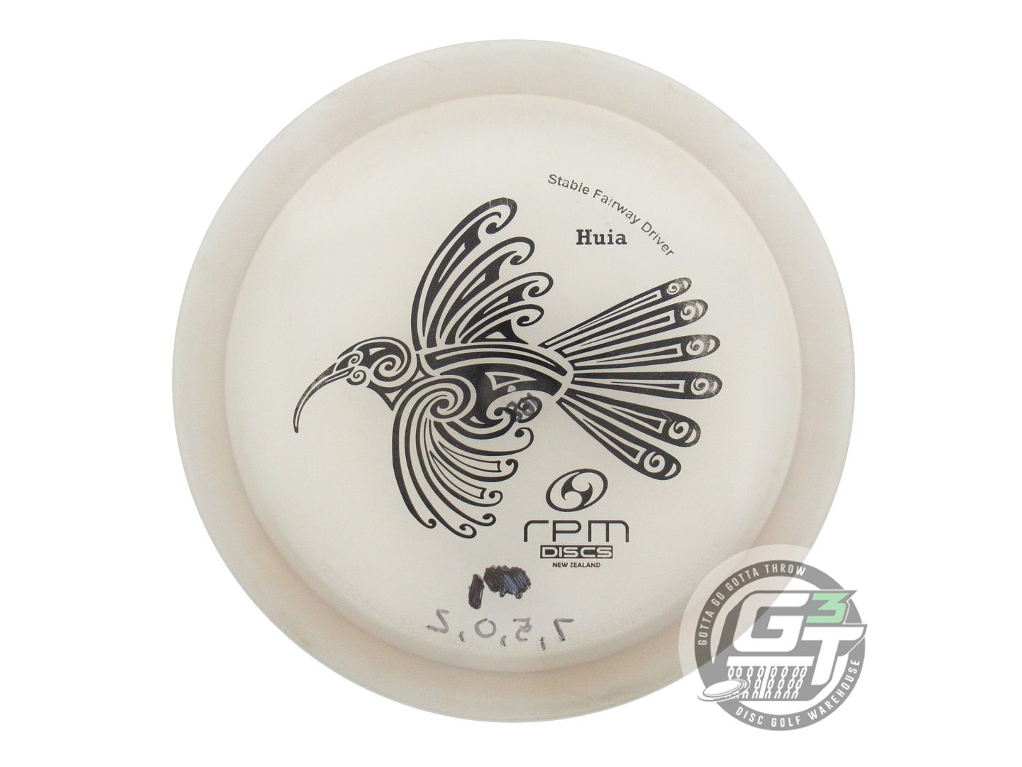 USED RPM Discs Cosmic Huia 168g Clear Black Stamp Midrange Golf Disc