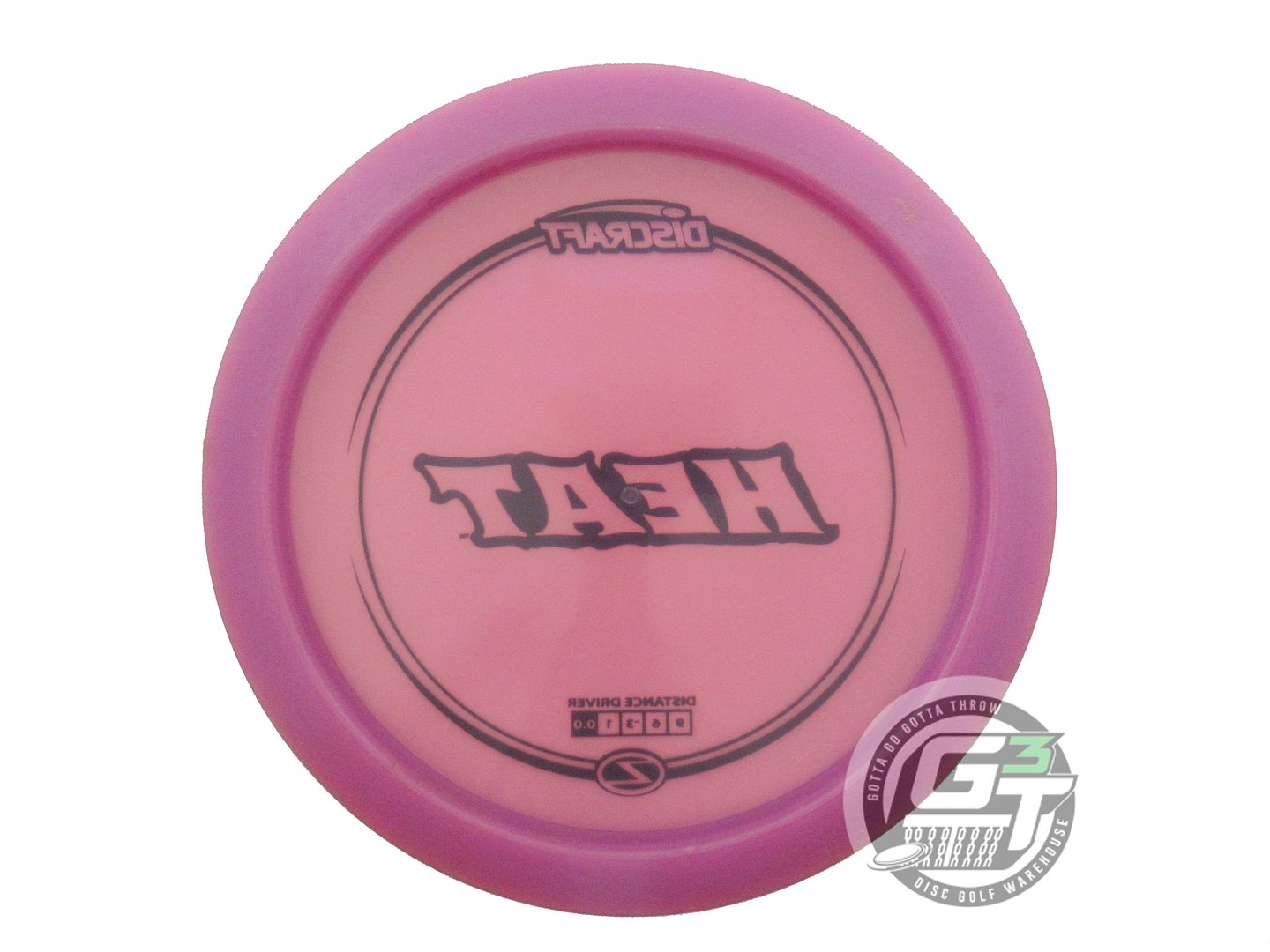 USED Discraft Z Heat 175g Purple Black Stamp Distance Driver Golf Disc
