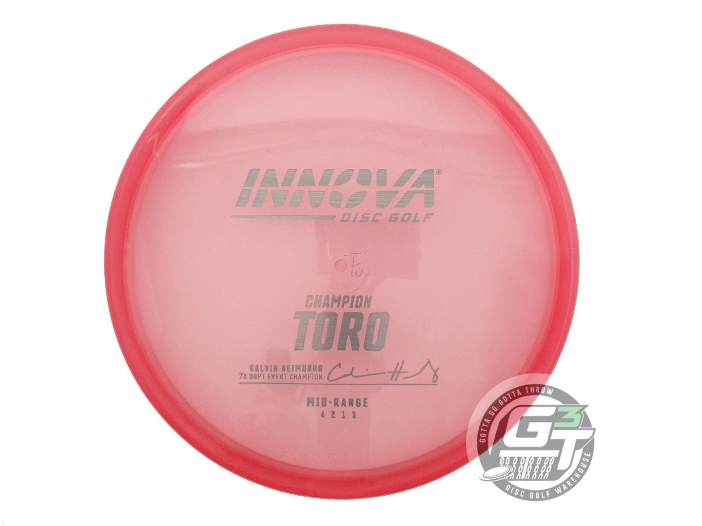 USED Innova [HEIMBURG] Champion Toro 173g Pink Gray Laser Foil Midrange Disc