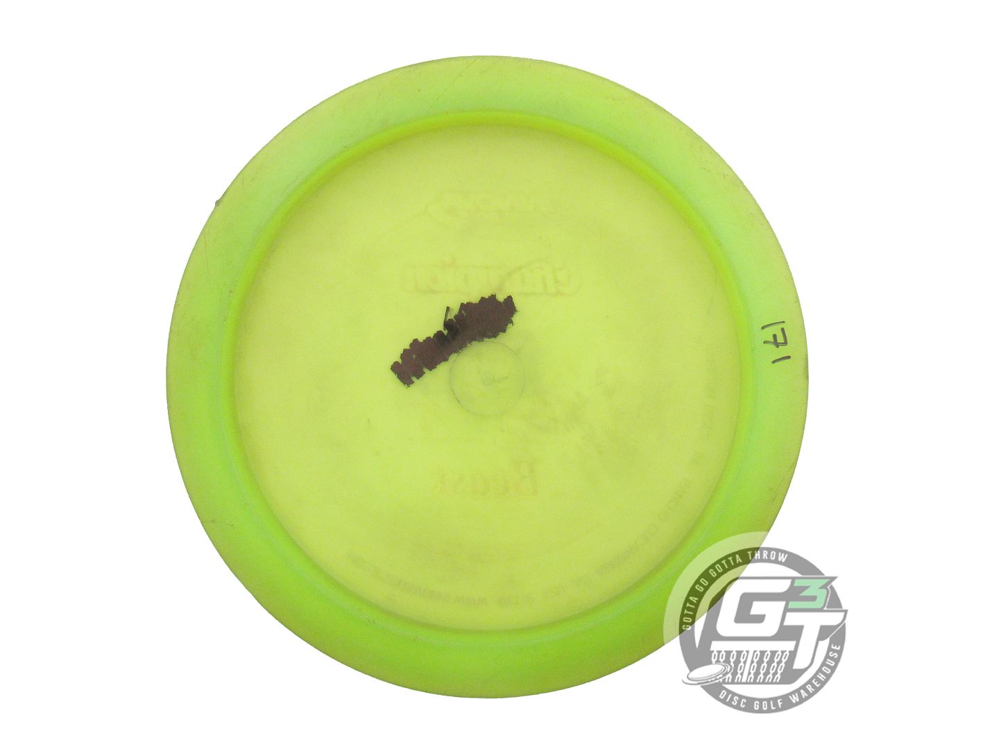 USED Innova Champion Beast 171g Lime Wiped Stamp Distance Driver Golf Disc