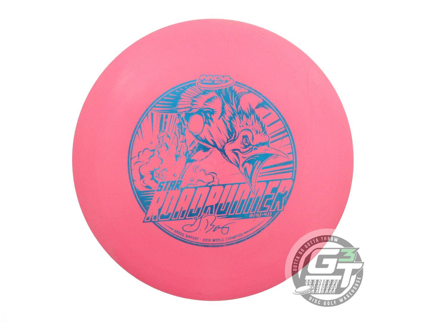 USED Innova [BARSBY] Star Roadrunner 172g Pink Blue Foil Distance Driver Disc