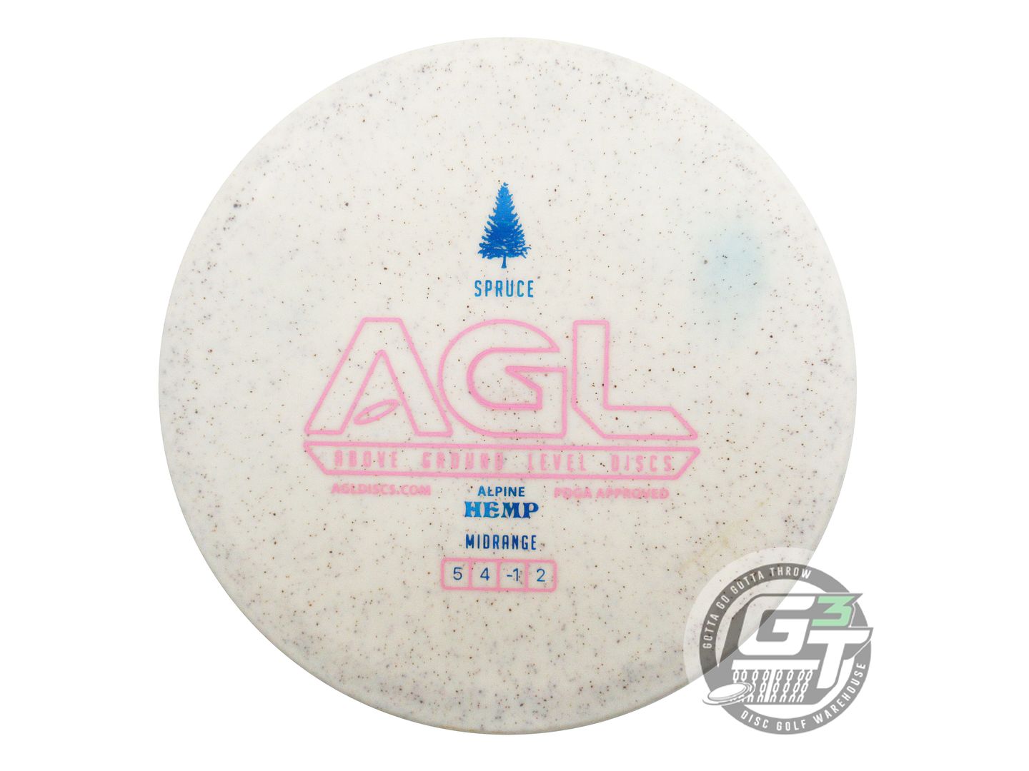 NOS Above Ground Level Hemp Alpine Spruce 174g White Midrange Golf Disc
