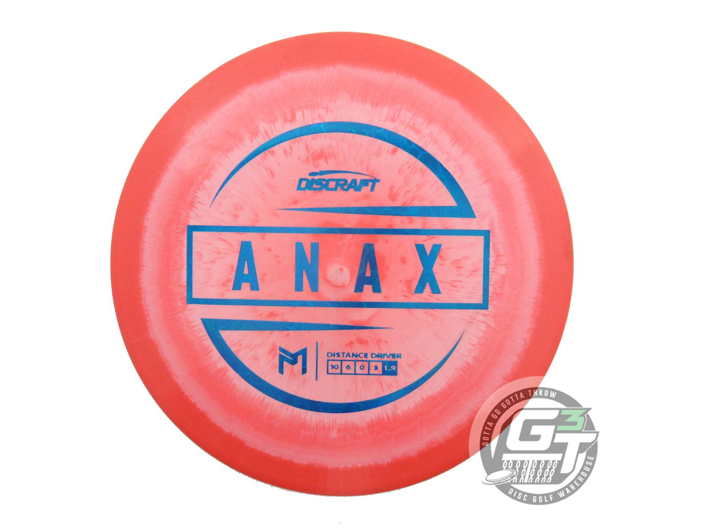 USED Discraft [McBETH] ESP Anax 178g Orange-Pink Blue Foil Driver Golf Disc