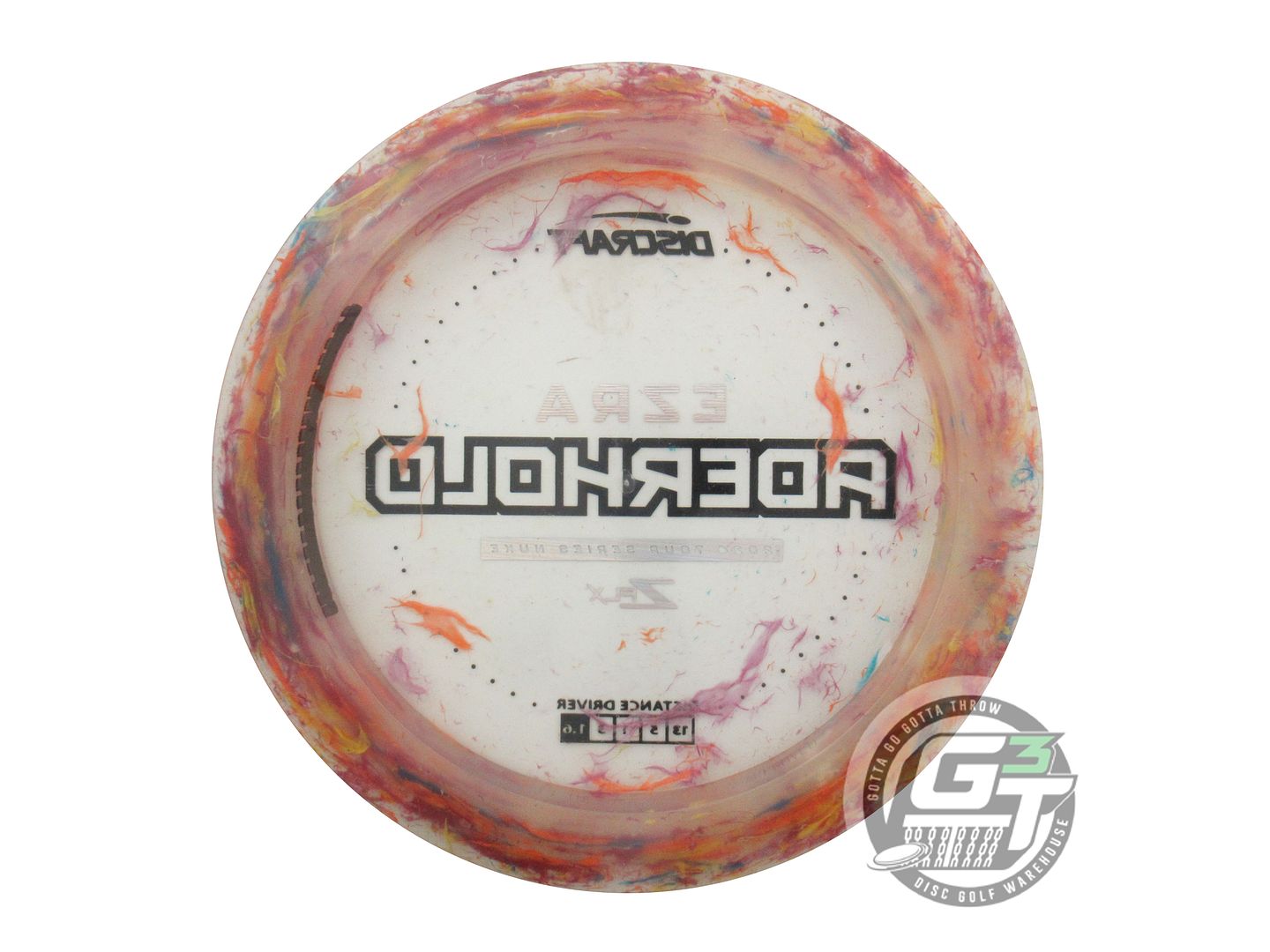 USED Discraft [ADERHOLD] Jawbreaker Z FLX Nuke 175g Rainbow Laser Driver Disc